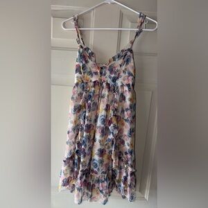 Abercrombie & Fitch White Smocked Top